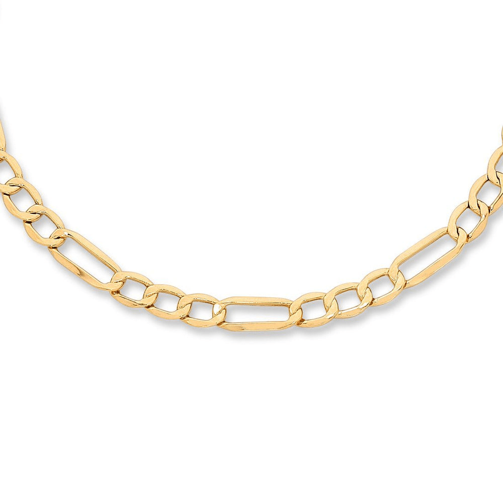 9kt Bonded Gold Silver Filled Figaro Necklace 45cm Necklaces Bevilles 