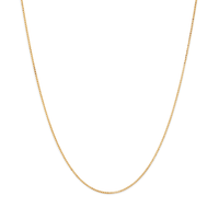 45cm Flat Curb Chain in 9kt Yellow Gold Necklaces Bevilles 