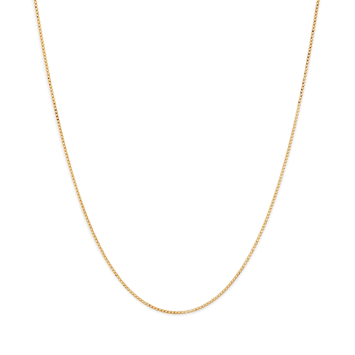45cm Flat Curb Chain in 9kt Yellow Gold Necklaces Bevilles 