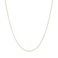 45cm 8-Sided Box Chain in 9kt Yellow Gold Necklaces Bevilles 