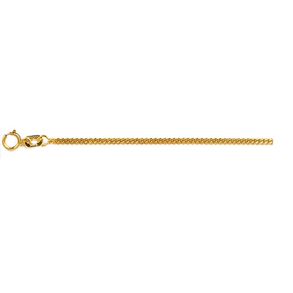 10kt Yellow Gold Tight Curb Chain Necklace 45cm Necklaces Bevilles 