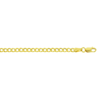 9kt Yellow Gold 45cm Curb Link Necklace Necklaces Bevilles 