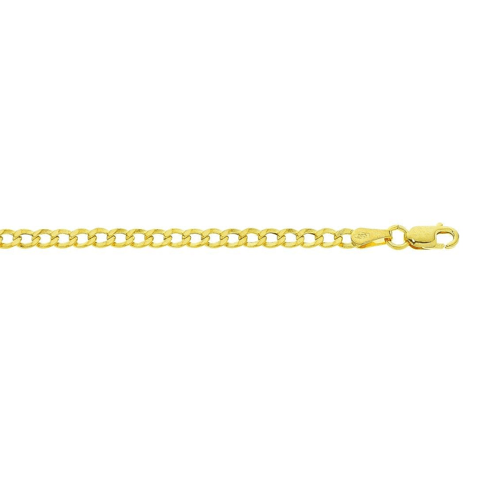 9kt Yellow Gold 45cm Curb Link Necklace Necklaces Bevilles 