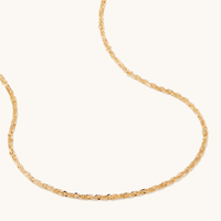45cm Fine Singapore Chain in 9kt Yellow Gold Necklaces Bevilles 