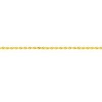 9kt Gold Silver Filled Rope Necklace 45cm Necklaces Bevilles 
