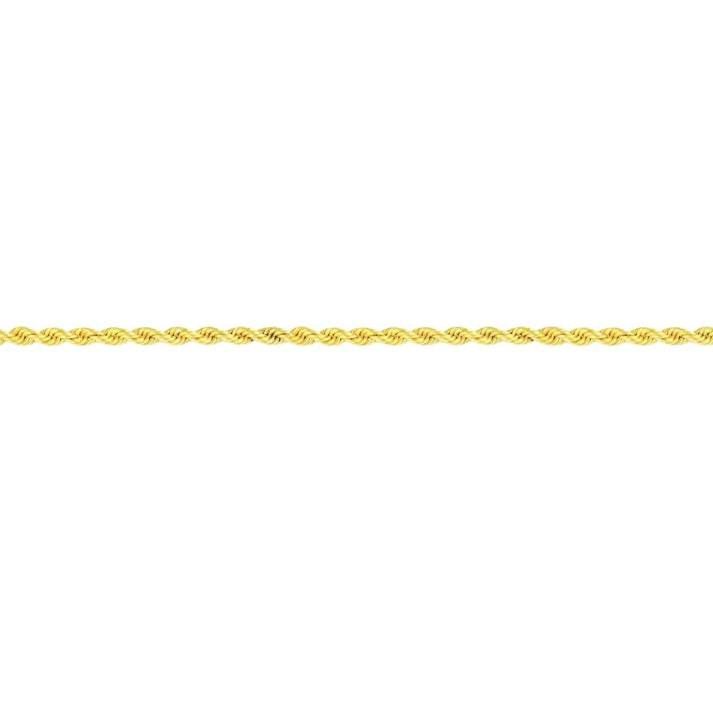 9kt Gold Silver Filled Rope Necklace 45cm Necklaces Bevilles 