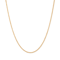 45cm Rope Chain in 9kt Bonded Gold Silver Filled Necklaces Bevilles 