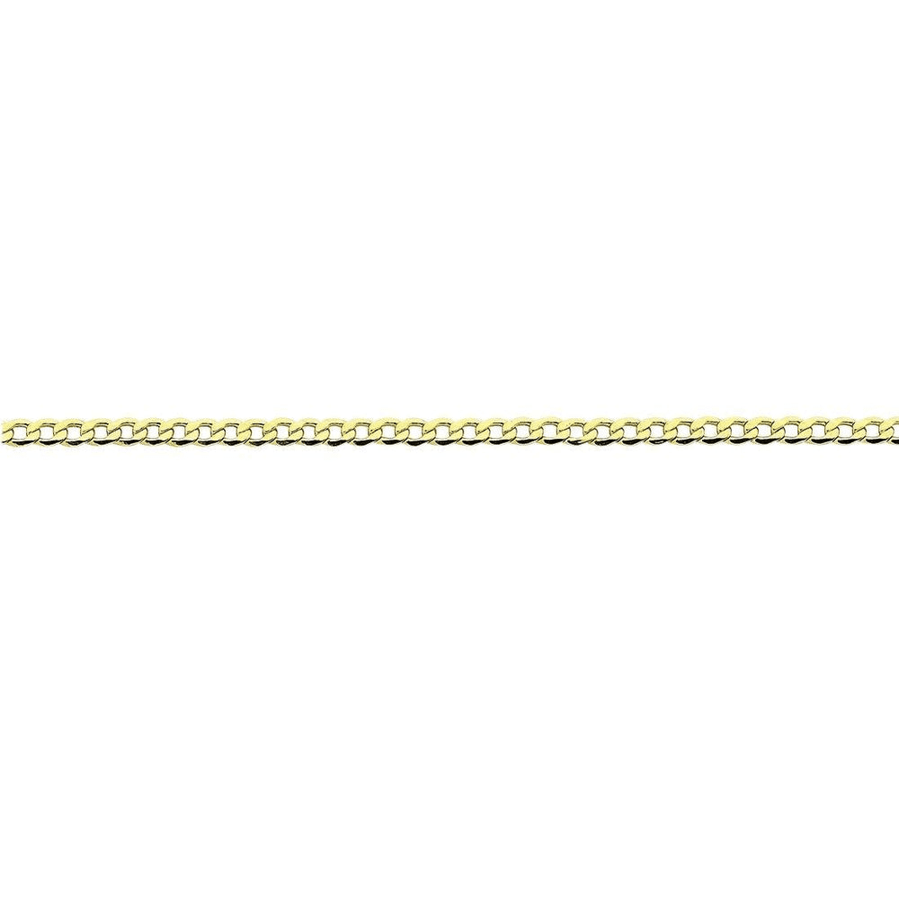 9kt Bonded Gold Silver Filled Open Curb Necklace 45cm Necklaces Bevilles 