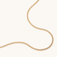 45cm Curb Chain in 9kt Bonded Gold Silver Filled Necklaces Bevilles 