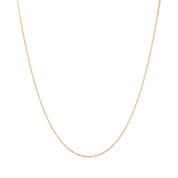 45cm Singapore Chain in 9kt Bonded Gold Silver Filled Necklaces Bevilles 