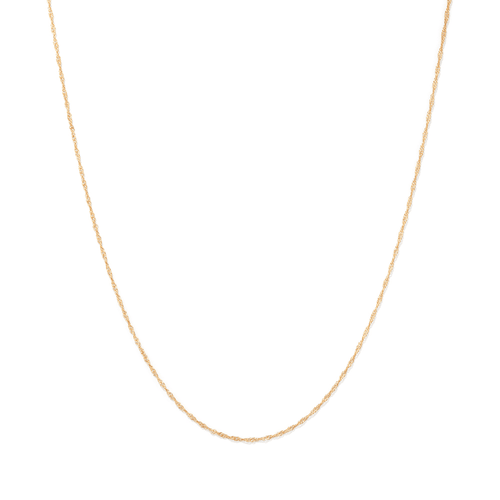 45cm Singapore Chain in 9kt Bonded Gold Silver Filled Necklaces Bevilles 