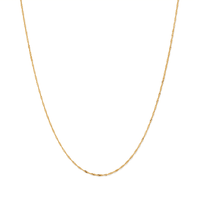 45cm Solid Singapore Chain in 9kt Yellow Gold Necklaces Bevilles 