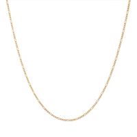 40cm Figaro Chain in 9kt Yellow Gold Necklaces Bevilles 