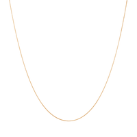 40cm Box Chain in 9kt Yellow Gold Necklaces Bevilles 