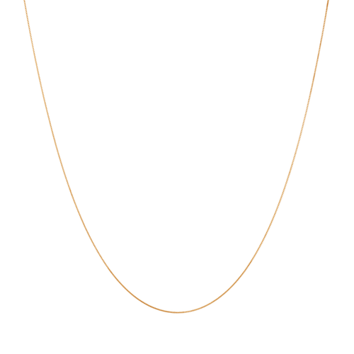 40cm Box Chain in 9kt Yellow Gold Necklaces Bevilles 