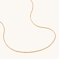 40cm Box Chain in 9kt Yellow Gold Necklaces Bevilles 
