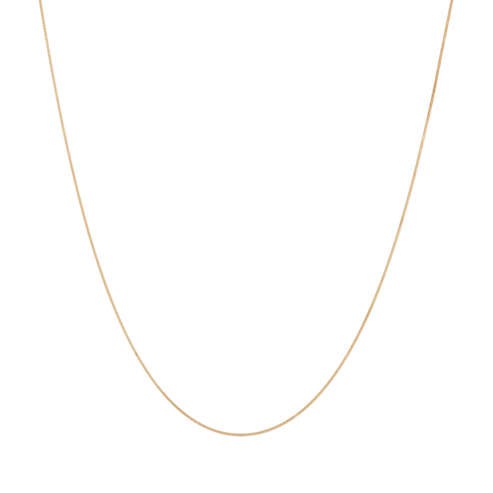 40cm Fine Curb Chain in 9kt Yellow Gold Necklaces Bevilles 