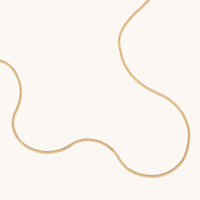 40cm Fine Curb Chain in 9kt Yellow Gold Necklaces Bevilles 