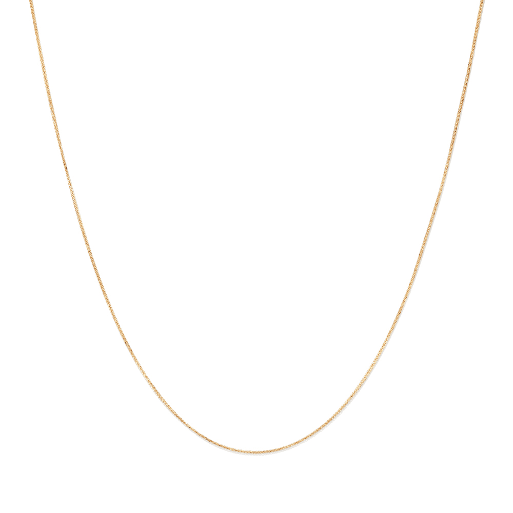 40cm Wheat Chain in 9kt Yellow Gold Necklaces Bevilles 