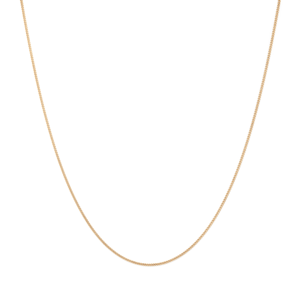 40cm Curb Chain in 9kt Bonded Gold Silver Filled Necklaces Bevilles 