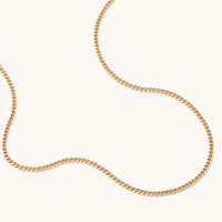 40cm Curb Chain in 9kt Bonded Gold Silver Filled Necklaces Bevilles 