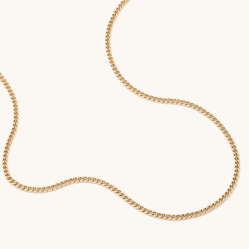 40cm Curb Chain in 9kt Bonded Gold Silver Filled Necklaces Bevilles 