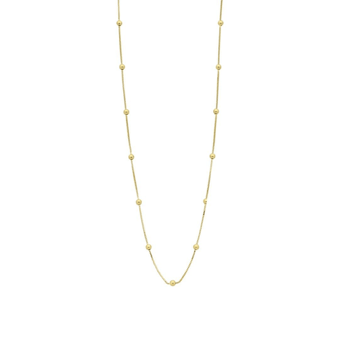 40cm Box and Ball Chain in 9kt Bonded Gold Silver Filled Necklaces Bevilles 