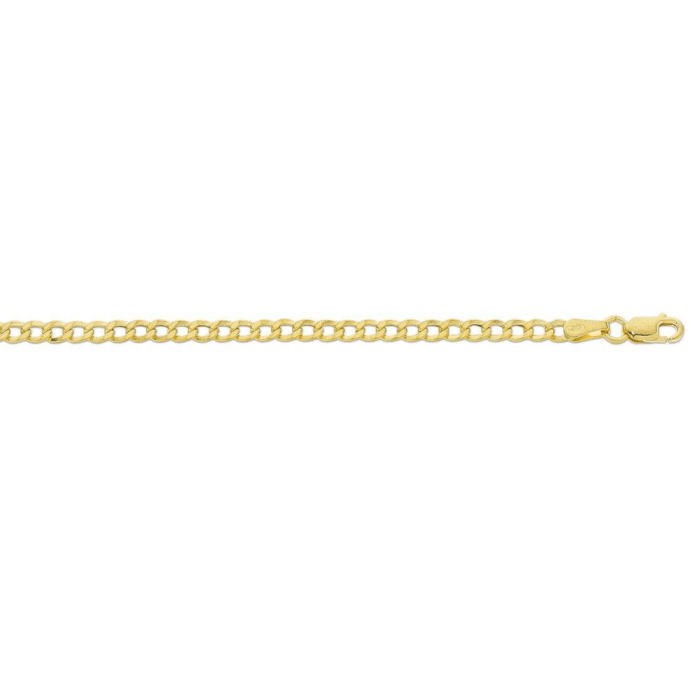 9kt Yellow Gold Curb Chain Necklace Necklaces Bevilles 