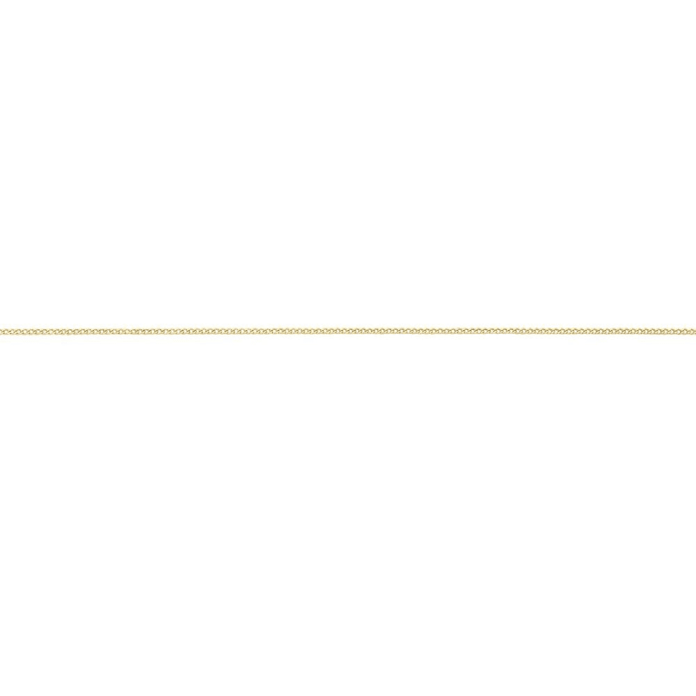 9kt Yellow Gold Diamond Cut Curb Chain Necklace 45cm Necklaces Bevilles 