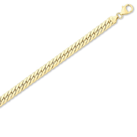 9kt Yellow Gold Herringbone Necklace 45cm Necklaces Bevilles 