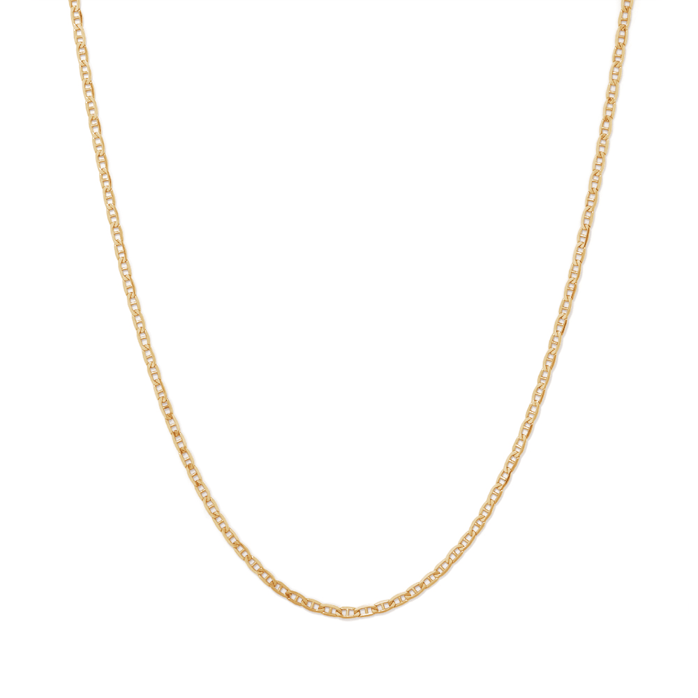 45cm Bevelled Anchor Chain in 9kt Yellow Gold Necklaces Bevilles 