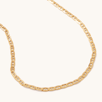 45cm Bevelled Anchor Chain in 9kt Yellow Gold Necklaces Bevilles 