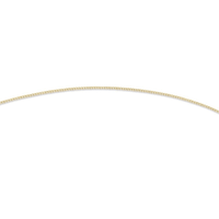 9kt Bonded Gold Silver Filled 50cm Curb Necklace Necklaces Bevilles 