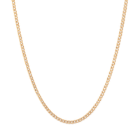 50cm Curb Chain in 9kt Bonded Gold Silver Filled Necklaces Bevilles 