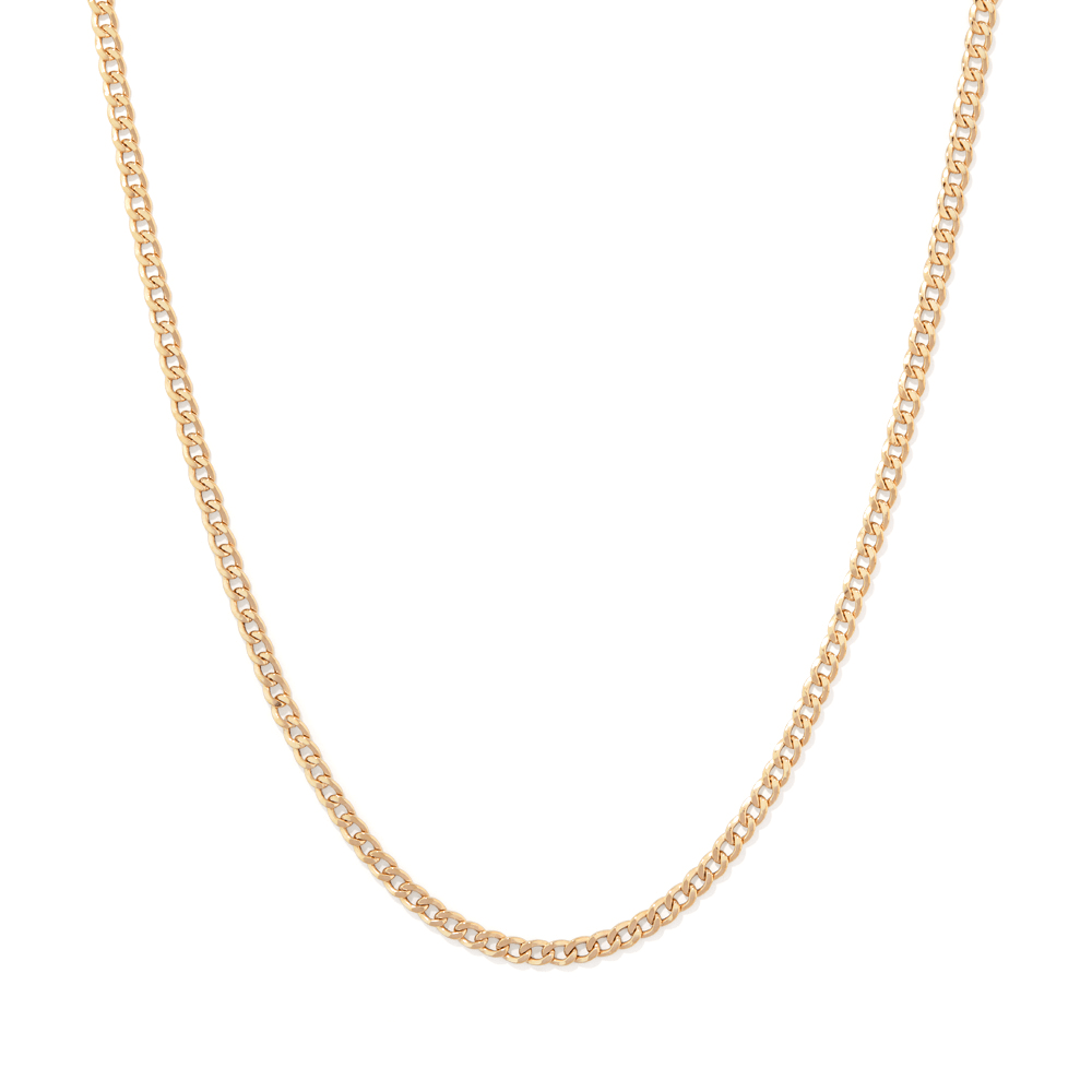 50cm Curb Chain in 9kt Bonded Gold Silver Filled Necklaces Bevilles 
