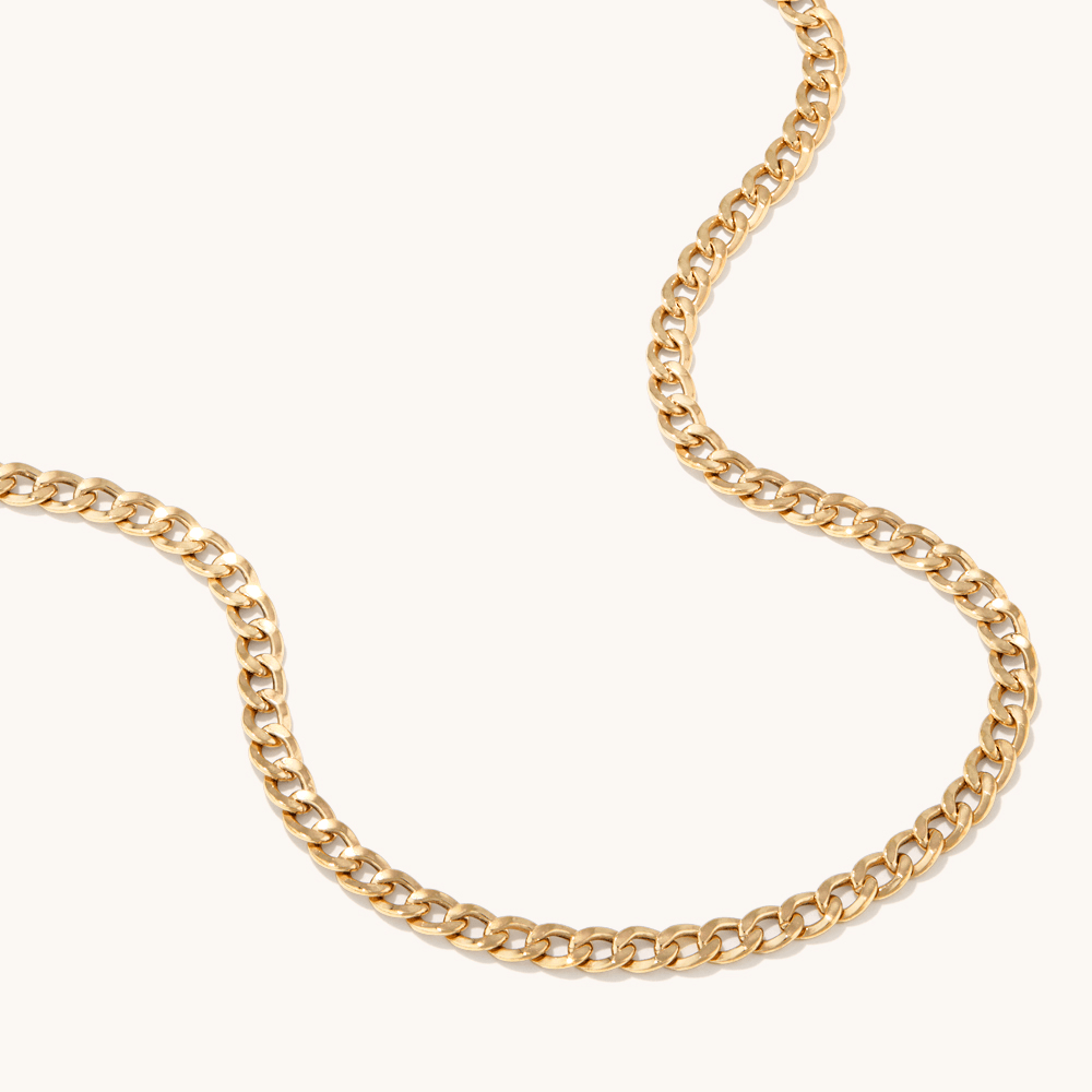 50cm Curb Chain in 9kt Bonded Gold Silver Filled Necklaces Bevilles 
