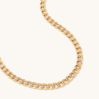 55cm Diamond Cut Curb Chain in 9kt Yellow Gold Necklaces Bevilles 