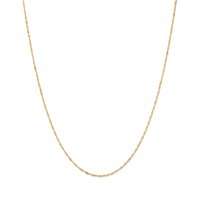 55cm Solid Singapore Chain in 9kt Yellow Gold Necklaces Bevilles 