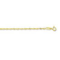 55cm Singapore Chain in 9kt Yellow Gold Necklaces Bevilles 