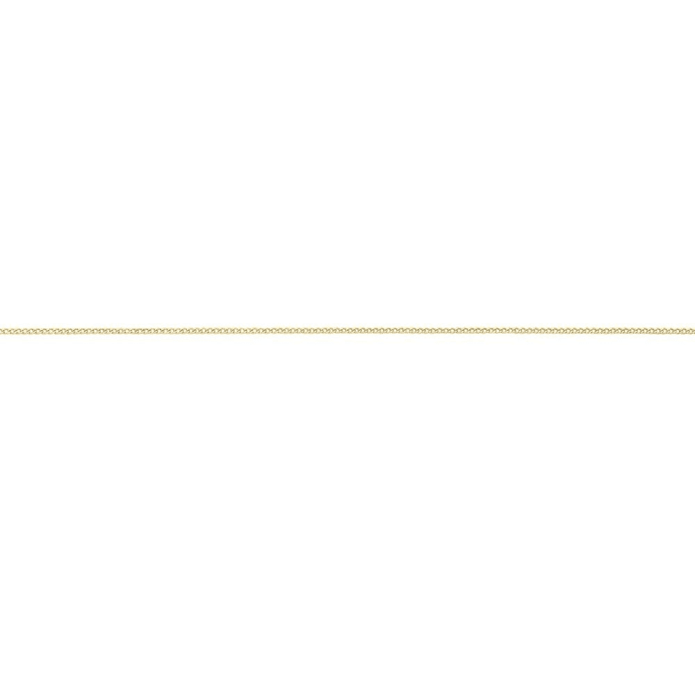 9kt Yellow Gold Curb Necklace 55cm Necklaces Bevilles 
