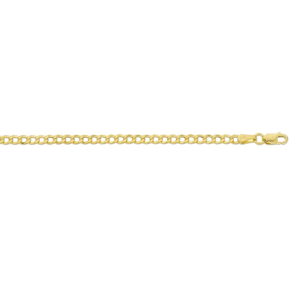 9kt Yellow Gold 55cm Curb Chain Necklace Necklaces Bevilles 