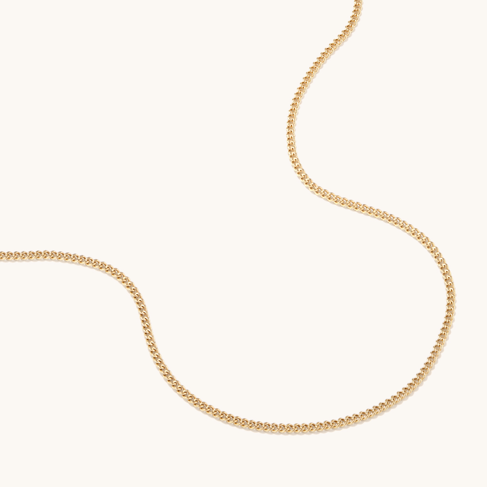55cm Tight Curb Chain in 9kt Yellow Gold Necklaces Bevilles 