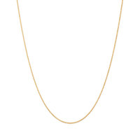 55cm Flat Curb Chain in 9kt Yellow Gold Necklaces Bevilles 
