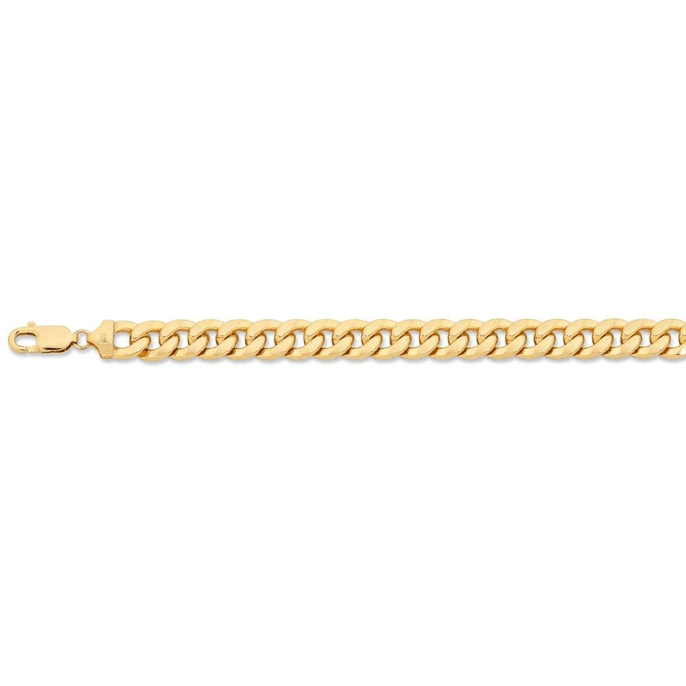 9kt Bonded Gold Silver Filled Curb Necklace 55cm Necklaces Bevilles 