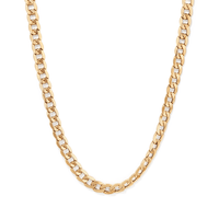 55cm Curb Chain in 9kt Bonded Gold Silver Filled Necklaces Bevilles 