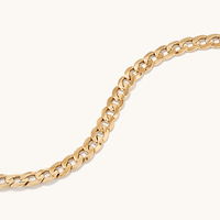55cm Curb Chain in 9kt Bonded Gold Silver Filled Necklaces Bevilles 