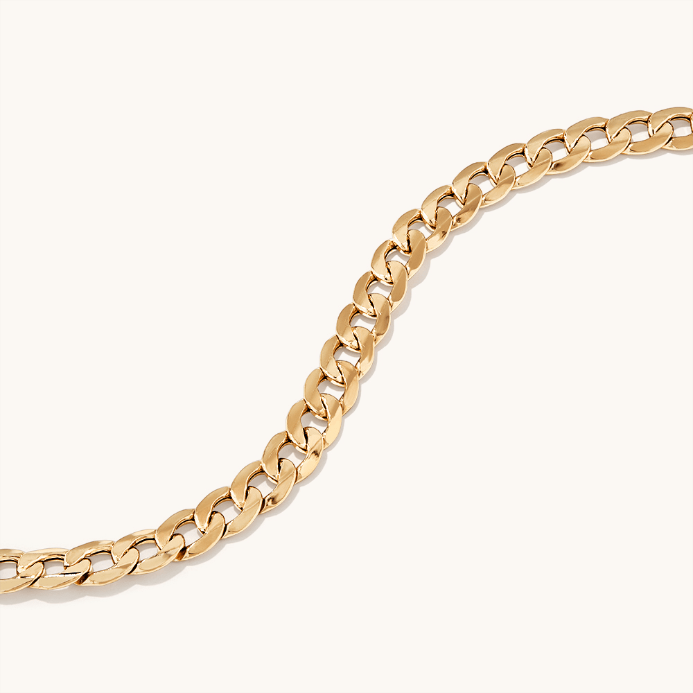 55cm Curb Chain in 9kt Bonded Gold Silver Filled Necklaces Bevilles 