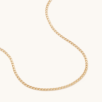 9kt Yellow Gold Diamond Cut Curb Necklace 55cm Necklaces Bevilles 