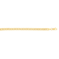 55cm Oval Curb Chain in 9kt Yellow Gold Necklaces Bevilles 