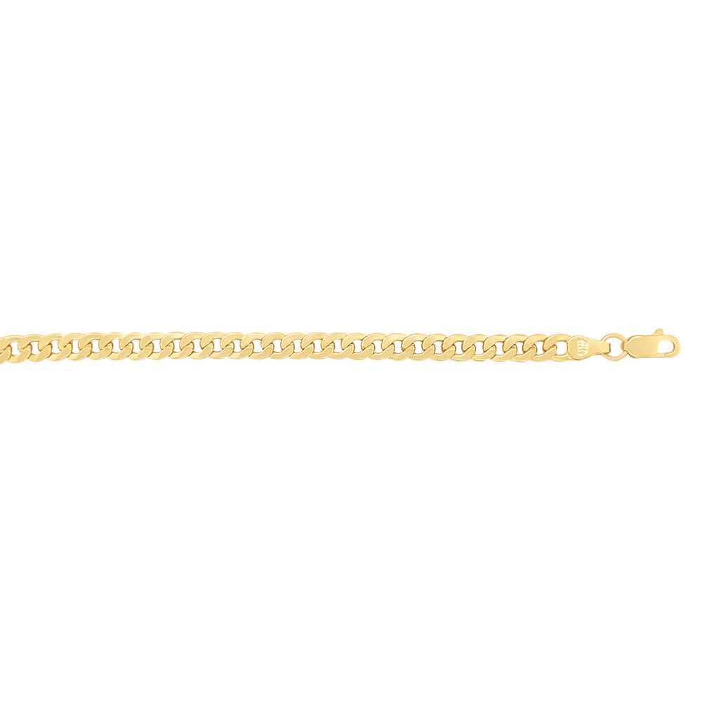 55cm Oval Curb Chain in 9kt Yellow Gold Necklaces Bevilles 